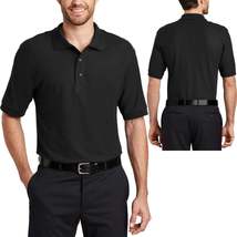 TALL Mens Silky Soft Polo Shirt Wrinkle and Shrink Resistant Pique LT-4X... - £14.24 GBP+