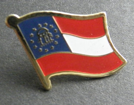 Georgia Us State Single Flag Lapel Pin Badge 7/8 Inch - £4.43 GBP