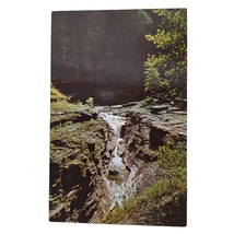 Postcard Diamond Falls Watkins Glen State Park New York Chrome Unposted - $6.98