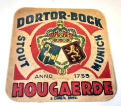 Dortor Bock Hougaerde Stout Munich Anno 1755 Beer Coaster 3.75 Square - £3.98 GBP