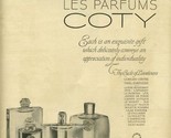 Les Parfums COTY Magazine Ad 1926 Circle of Loveliness - $13.86