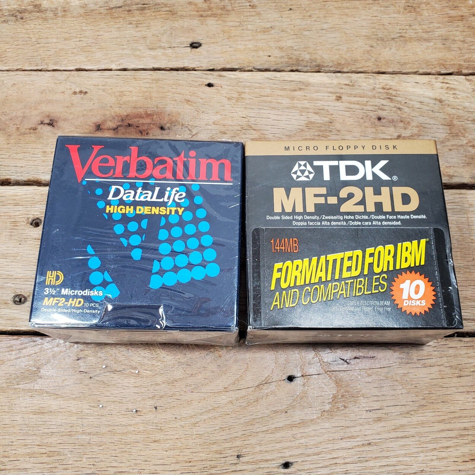 TDK & Verbatim 3.5" Floppy Disks 10 Pack 1.44MB Formatted IBM & Compatibles - $19.75