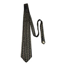 Claiborne Silk Tie Navy Gold Baroque Stripe Vintage 1990s–2000s Men’s Ne... - $27.62 CAD