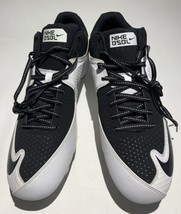 NEW Nike MVP Strike Low Metal Men&#39;s Baseball Softball Cleats Shoes 13 White Blac - £39.95 GBP