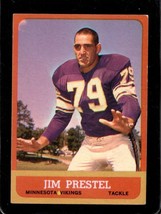 1963 Topps #108 Jim Prestel Vgex Vikings (Purple Sky) *SBA9929 - £3.86 GBP