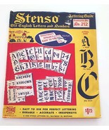 1958 Stenso Lettering Co. Guide Set No. 212 Old English 1-2.5” Letters &amp;... - €13,63 EUR