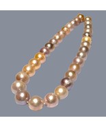 Remarkable 5A Quality 13.1 - 14.6mm Edison Multi Colors Round Pearl 16&quot; ... - $643.50