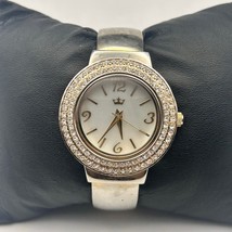 Lady DIVA Silver Tone Crystals Mother Pearl Dial Women’s Watch New Battery! - $12.00