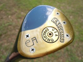 Vintage Spalding Executive Fairway 5 Wood Golf Club Steel Shaft EUC - $29.99