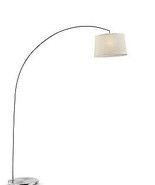 84.5 in. Oma Brushed Nickel Arch-Floor Lamp - £168.59 GBP