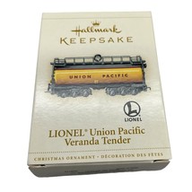 Lionel Union Pacific Veranda Tender Train Hallmark Keepsake Christmas Ornament - £11.36 GBP