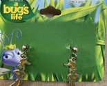 Foster Grant A Bugs Life Flick Dangle Earrings on Card Costume Jewelery - $7.99