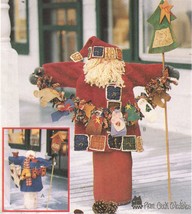 Plum Creek 33&quot; Stuffed Christmas Santa Snowman Greeter Doll Sew Pattern Uncut - £10.35 GBP