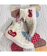 Converse x Comme Des Garcons Play Chuck High Top Shoes Men's 6 Women's 8 - $91.05 CAD