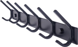 Webi Coat Rack Wall Mounted,17-1/8 Inch Hooks For Hanging Coats,Heavy, Black - £28.31 GBP