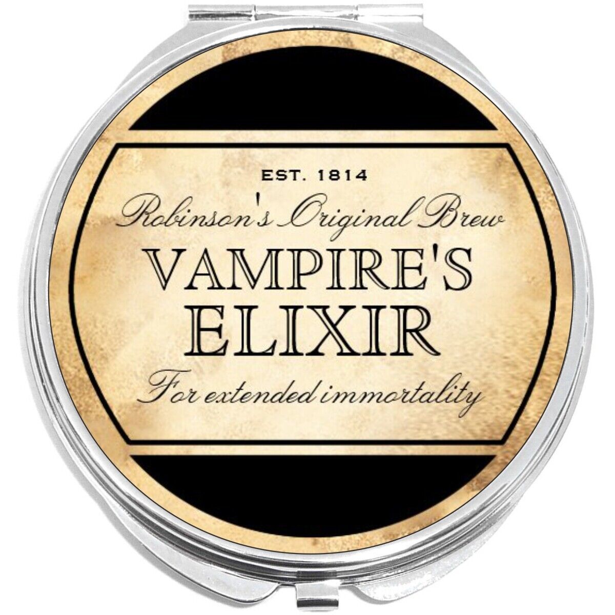 Vampire Elixir Vintage Design Compact with Mirrors - for Pocket or Purse - $11.76