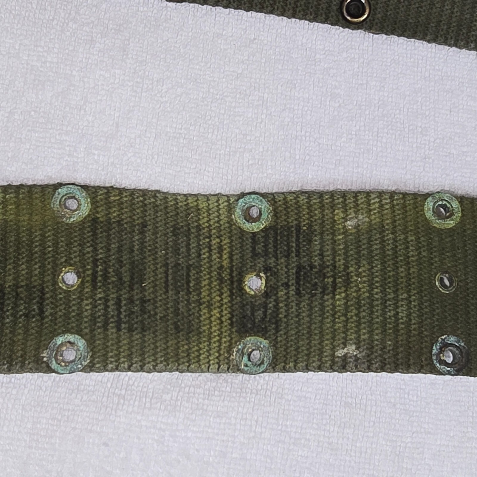 Original US Vietnam Issue M-1956 Vertical Weave LBE OD Web Belt LARGE Size 56" Item image 13