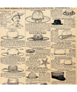 1969 Men's Assorted Hats 1901 Repro Advertisement Sears Fashion Clothing... - $368.72 MXN 1969 Men's Assorted Hats 1901 Repro Advertisement Sears Fashion Clothing... - $368.72 MXN