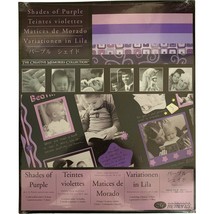 Creative Memories 10x12 Shades of PURPLE Paper Pack Print &amp; Solid NIP - £9.54 GBP