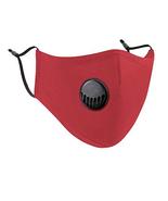 Scarlet Red Team Mask w/Vent Valve - Head Accessory - Fan Gear - £3.16 GBP