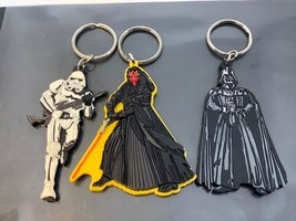 3 Vintage Promo Keyring Star Wars Keychain La Guerre Des étoiles 3 Porte-Clés - £17.54 GBP