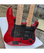 Red/Natural Double Necks Electric Guitar,5 Strings Bass&6 Strings Guitar SD797 - $359.00