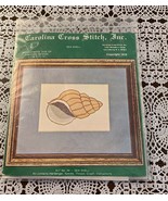 Carolina Counted Cross Stitch Kit 34 Sea Shell 5 x 3 Inch Vintage 1976 B... - £9.82 GBP