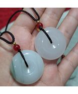 Green Aventurine Donut Pendant Necklace - Luxury Gemstone Prosperity Jew... - $137.23