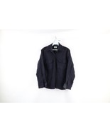 Vintage 60s Streetwear Girls Large Thrashed Wool CPO Button Shirt Jacket... - $44.50