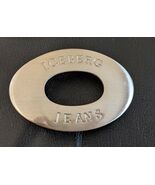 Fibbia Per Cintura Ovali In Metallo Grigio Argento Iceberg Jeans 3&quot; X 2&quot; - $385.94 MXN