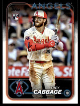 2024 Topps Series 1 Trey Cabbage Rookie Los Angeles Angels #321 - £1.72 GBP