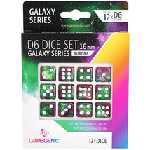 Gamegenic Galaxy Series D6 Dice Set 16mm (12pcs) - Aurora - £25.34 GBP