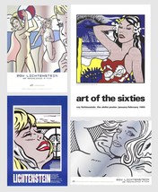 Bundle- 4 Assorted Roy Lichtenstein Posters and Pins Art Pieces - $692.01