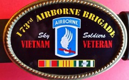 Vietnam Veteran 173rd Airborne Brigade Epoxy Buckle -NEW! - £13.16 GBP