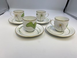 HERMES China NIL pattern design Demitasse / Espresso Cups and Saucers Set of 4 - £519.47 GBP