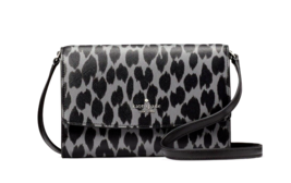 New Kate Spade Perry Crossbody Spotted Animal Printed Grey Multi with Du... - £74.65 GBP
