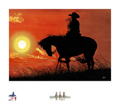 LIMITED EDITION GICLEE PRINT- &quot;AMERICAN COWGIRL #20 - HANNAH KAUFMAN - M... - $345.00
