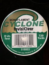 Cyclones invisible clear 8 pound test 720 yards - £6.16 GBP