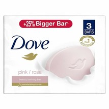 Dove Pink Rosa Beauty Bar - Soft, Smooth, Moisturised Skin, 125gm x 3 pack - £16.85 GBP
