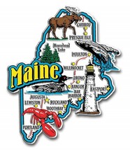 Maine Jumbo State Map Fridge Magnet - £6.28 GBP