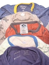 Baby Clothes Lot Newborn & 0-3M Boys 11pcs Onesies Sleepers Gerber Carter’s D image 9