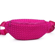 Aim High Woven Neoprene Belt Bag Fanny Pack Sling Bag Fuchsia Hot Pink - $54.45
