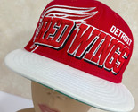 Detroit Red Wings New Era Block Letter Two Tone Snapback Baseball Cap Hat - $20.84