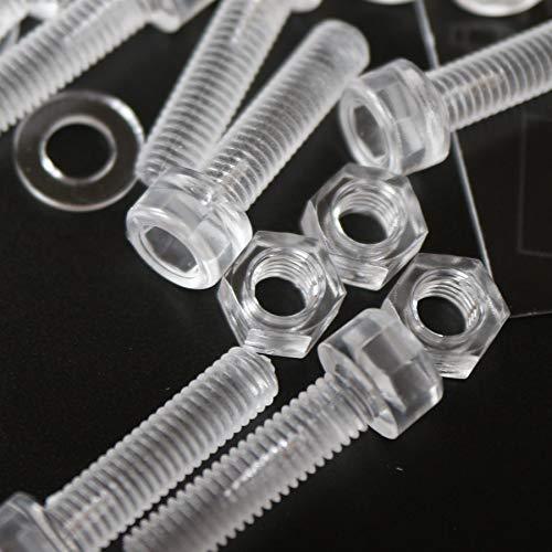 50 x Polycarbonate socket head, hex head, plastic machine screws, M5 x 2... - $21.77