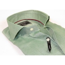 Men's Shirt Charles TYRWHITT Turkey 100% Cotton French Cuffs CHT-4 Green image 2
