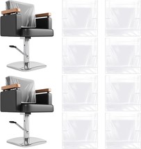 Hoolerry 8 Pcs 19.7 Inch Square Salon Chair Cover Salon Equipment, White Edge - $37.98