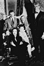 The Addams Family John Astin &amp; Cast B&amp;W Poster Print - $29.00