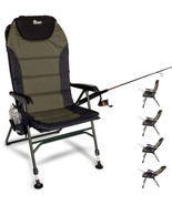 TOP Fishing Chair Adjustable Reclining Outdoor Camping Folding Fish Chairs - £105.12 GBP