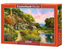 1500 Piece Jigsaw Puzzle, Countryside Cottage, Idyllic puzzle, Nostalgic view, C - £17.42 GBP