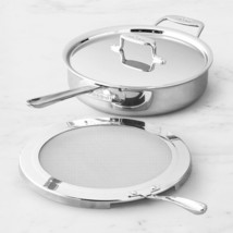 All-Clad d5 Stainless-Steel 4-Qt. Deep Sauté Pan with Splatter Screen and Lid - £124.33 GBP